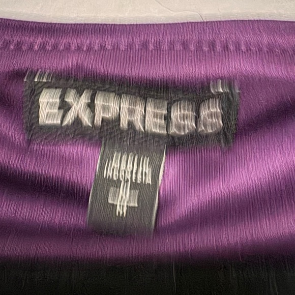 Express sparkly purple dress size medium - Picture 3 of 5